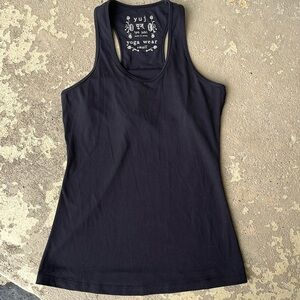 Like new yuj yoga wear black racer back top